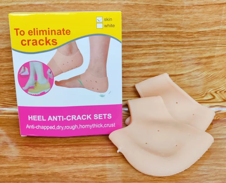 Silicone Heel Anti Crack Set for Men and Women (Free Size) 1 Pair image 2