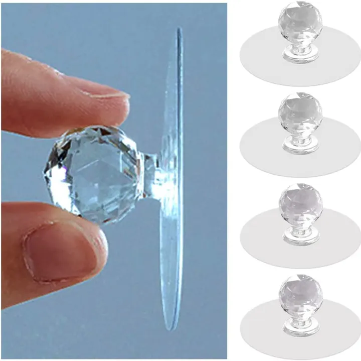 Diamond Hooks Self Adhesive Drawer Hook Pull Push Hook Drawer Cabinet Hook image 3