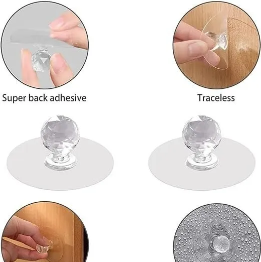Diamond Hooks Self Adhesive Drawer Hook Pull Push Hook Drawer Cabinet Hook image 6