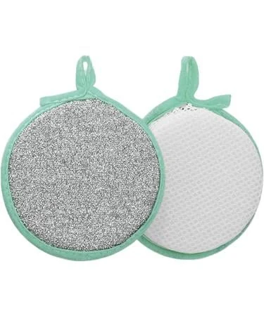 Dishwashing Sponge Household Kitchen Cleaning Scouring Pad for Dishes Washing Kitchen Sponges Cellulose Sponge Pan Dish Wash Scrubber Green image 6