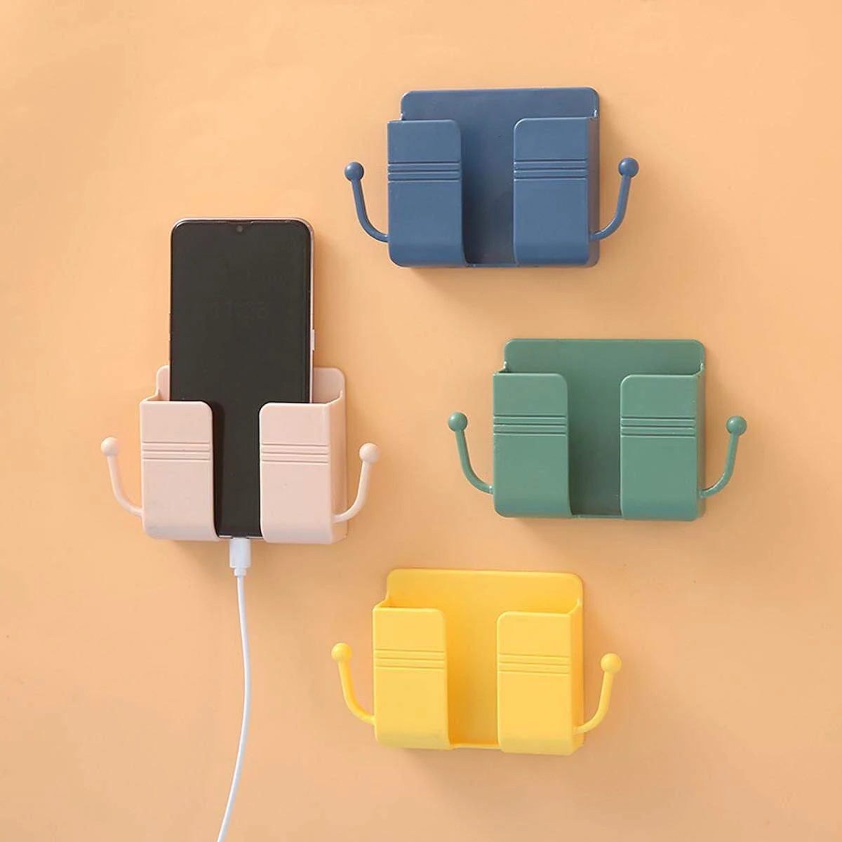 Wall Mounted Organizer Storage Box for Remote, Mobile Phone and Plug