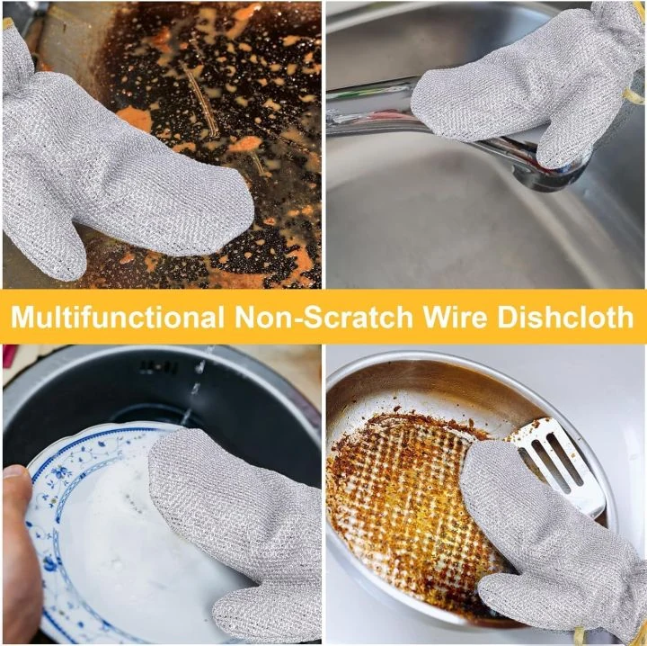 Multifunction Dish Washing Cleaning Gloves with Scrubber image 2