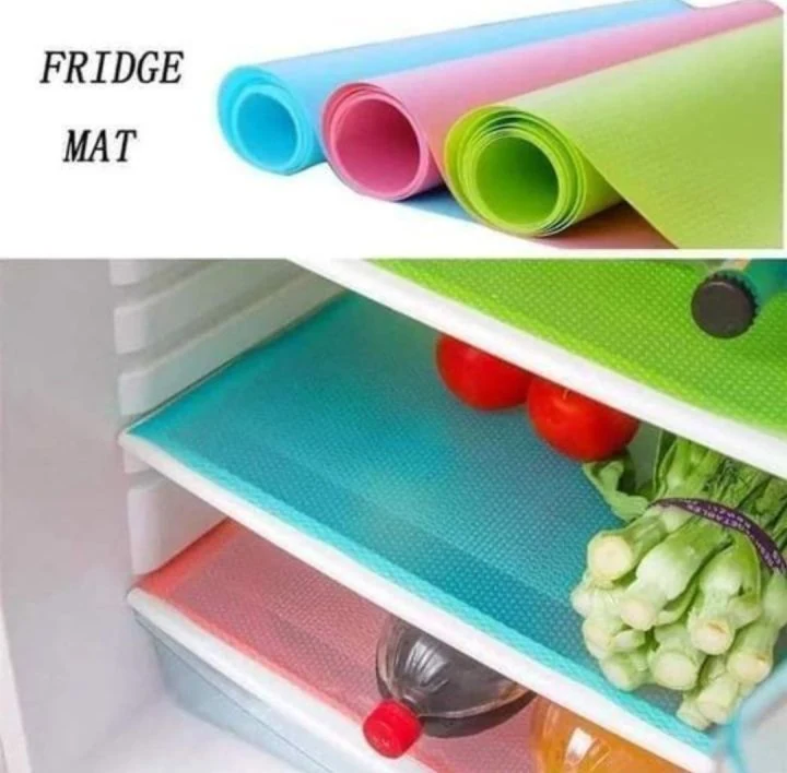 Easy Clean Kitchen Cabinet Pad Refrigerator Anti Slip Fridge Liner Mat 3 Pieces image 2