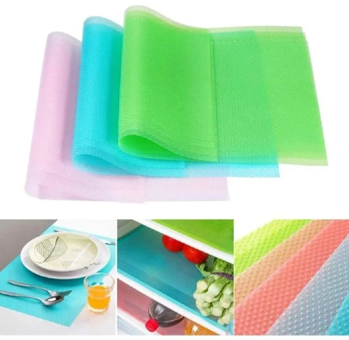 Easy Clean Kitchen Cabinet Pad Refrigerator Anti Slip Fridge Liner Mat 3 Pieces image 5