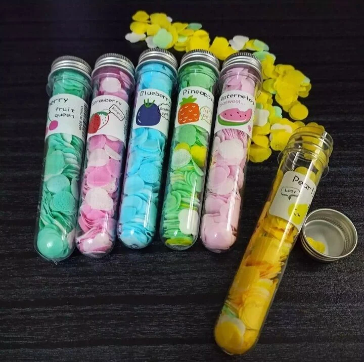 1 Bottle Mini Colorful Flower Paper Soap for Travel Made in China