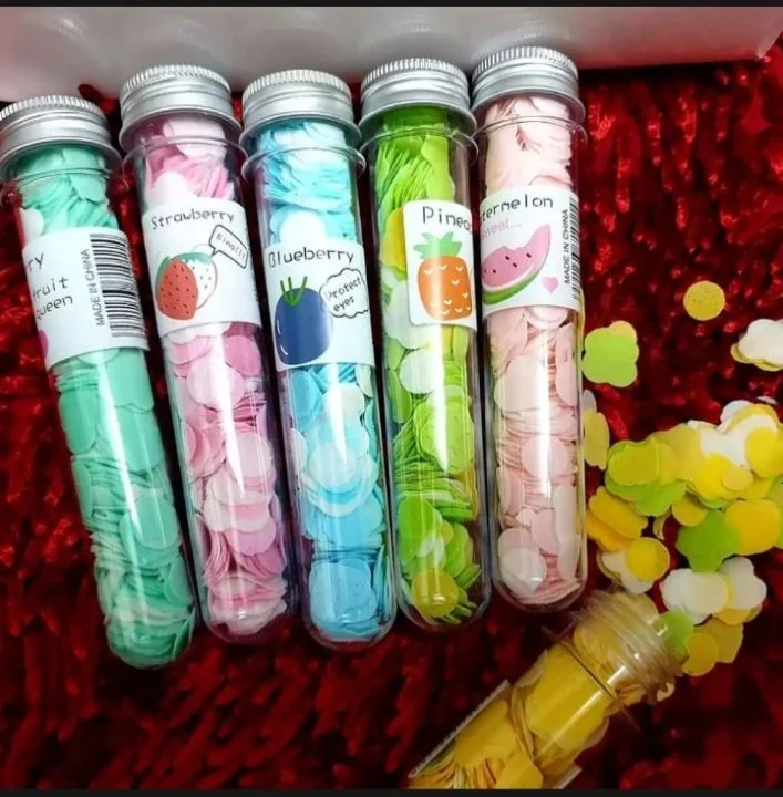 1 Bottle Mini Colorful Flower Paper Soap for Travel Made in China image 3
