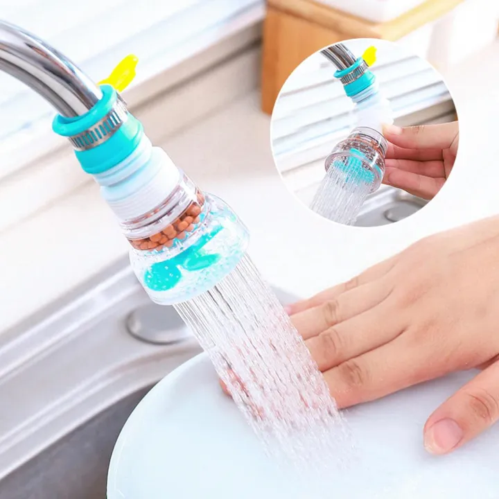 360 Rotation Kitchen Sink Faucet Extender with Sprayer and Filter image 3