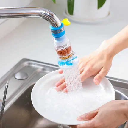 360 Rotation Kitchen Sink Faucet Extender with Sprayer and Filter image 4