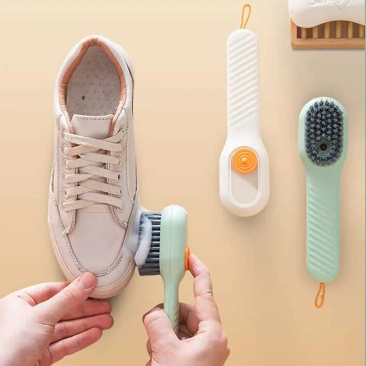Shoes Clothes Cleaning Brush with Soap Dispenser image 2