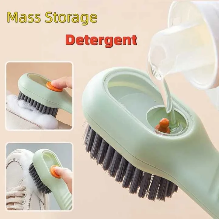 Shoes Clothes Cleaning Brush with Soap Dispenser image 5