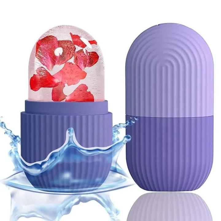 Silicone Face Ice Cube Massage Roller Beauty Skin Care Mold Multicolor for Home Use image 3