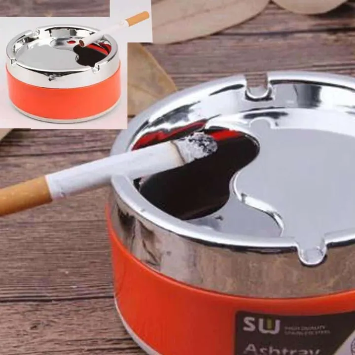 Exclusive Steel and Heatproof Fiber Ashtray Made in China image 3