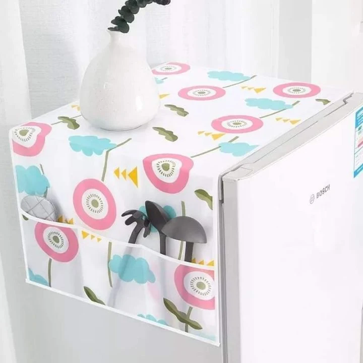 Dustproof Fridge Cover Multifunctional Waterproof Refrigerator Cover image 5