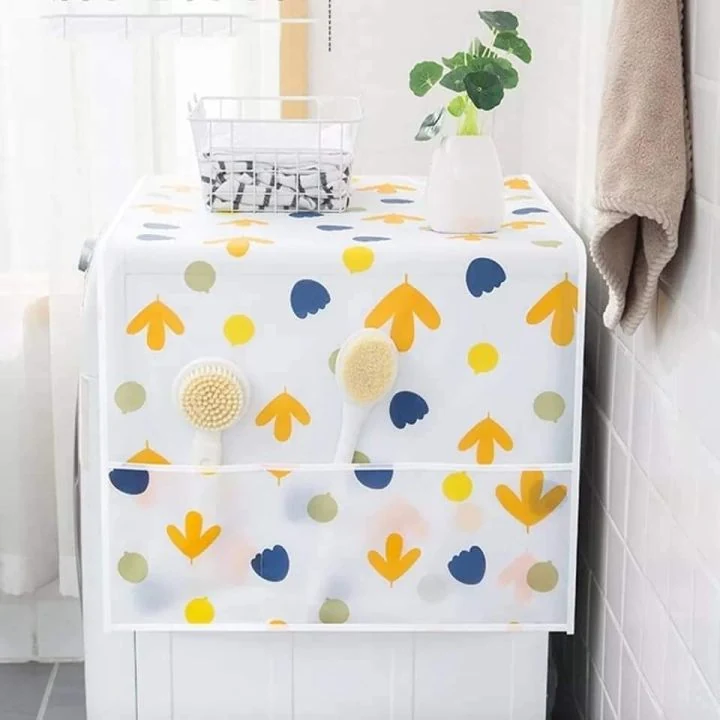 Dustproof Fridge Cover Multifunctional Waterproof Refrigerator Cover image 3