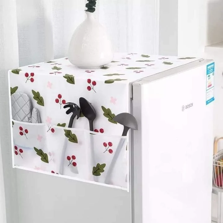 Dustproof Fridge Cover Multifunctional Waterproof Refrigerator Cover image 4