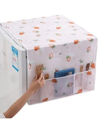 Dustproof Fridge Cover Multifunctional Waterproof Refrigerator Cover image 2