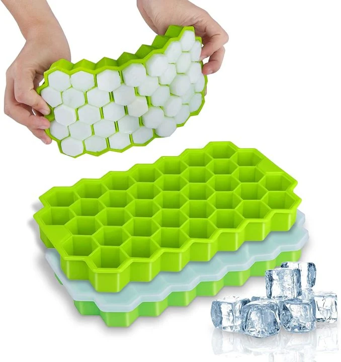 Silicone Ice Cube Tray 37 Cavity Ice Making Box Premium Ice Cube Moulds image 3