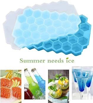Silicone Ice Cube Tray 37 Cavity Ice Making Box Premium Ice Cube Moulds image 4