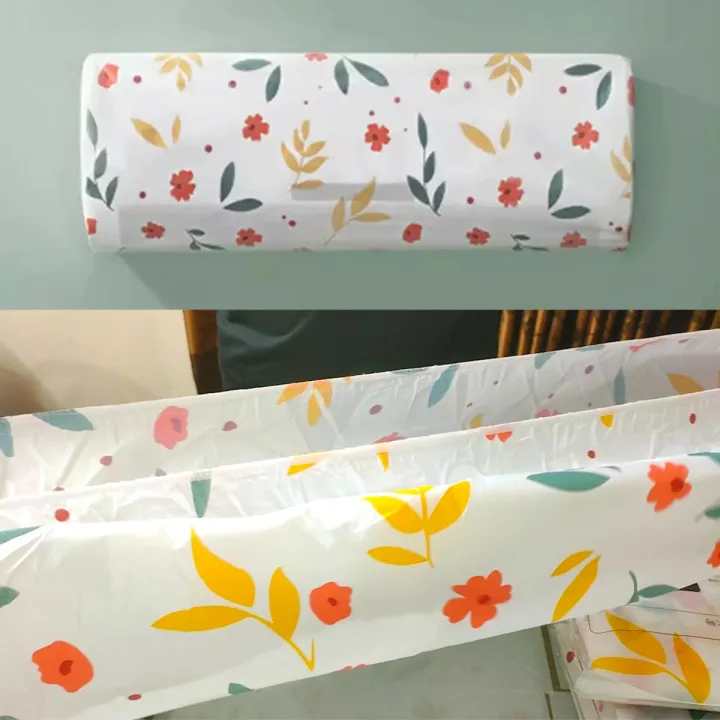 Printed AC Dust Cover for Home and Office, Adjustable for 1 or 1.5 Ton image 2