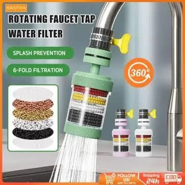 360 Degree Rotatable 6 Layers Water Filter Tap image 2