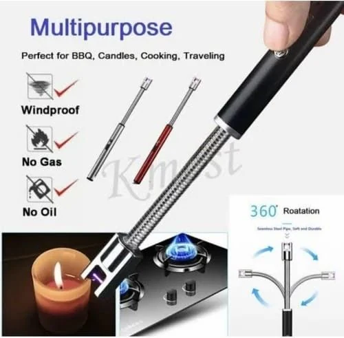 USB Rechargeable Electric Arc Lighter with Flexible Neck image 2