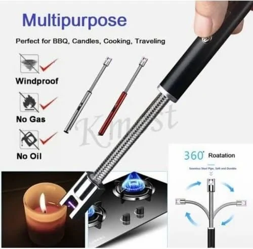 USB Rechargeable Electric Arc Lighter with Flexible Neck