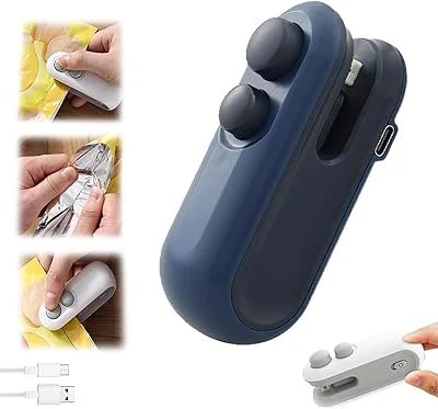 2IN1 Mini Bag Sealing Machine USB Rechargeable Heat Sealer image 3