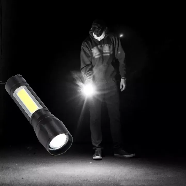 USB Rechargeable Zooming Mini LED Flashlight image 5