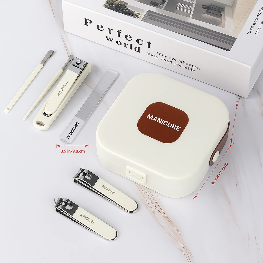 Portable Manicure Pedicure Set Stainless Steel Professional Nail Clipper Beauty Kit for Men and Women