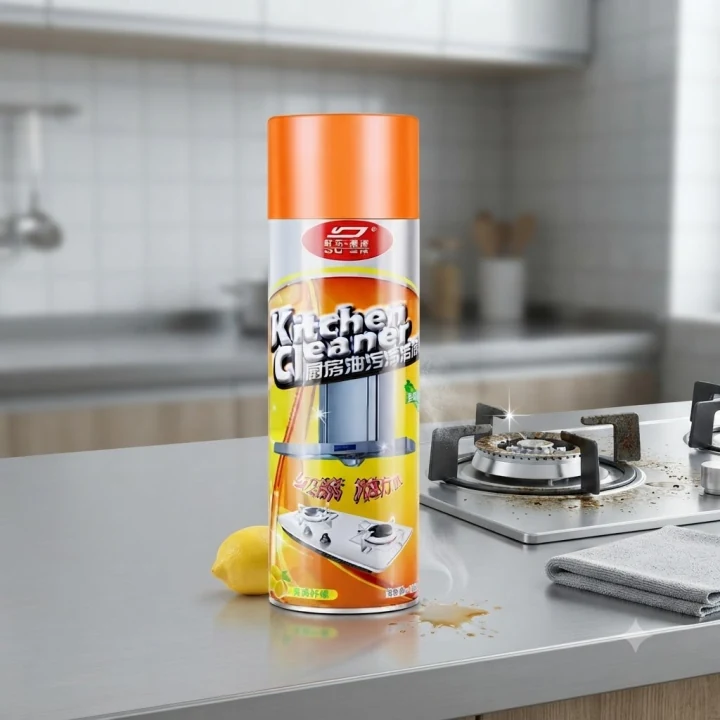 DU ER Multi Purpose Foam Kitchen Cleaner Spray Grease Stain Remover 500ml KA image 2