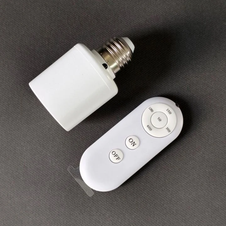 Smart Wireless Remote Control Lamp Holder with Timer Function Universal image 3