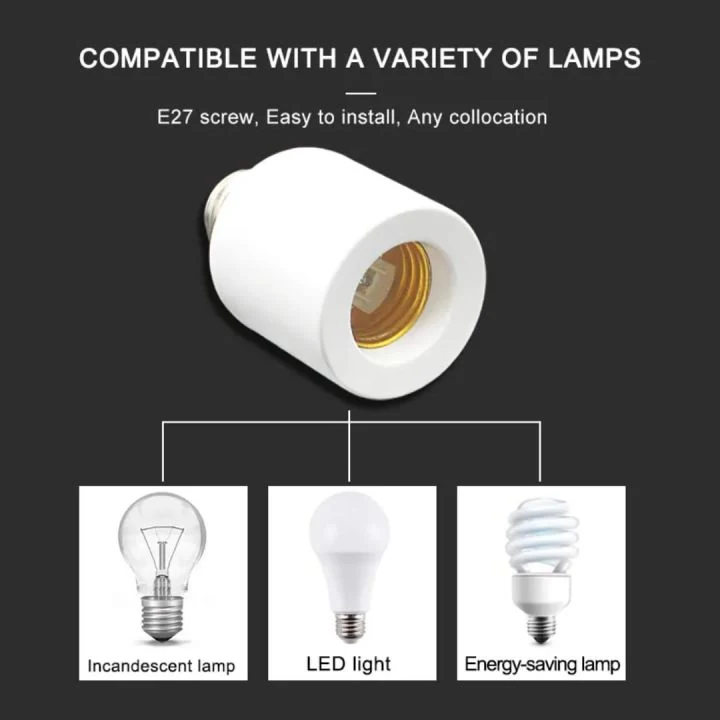Smart Wireless Remote Control Lamp Holder with Timer Function Universal image 4