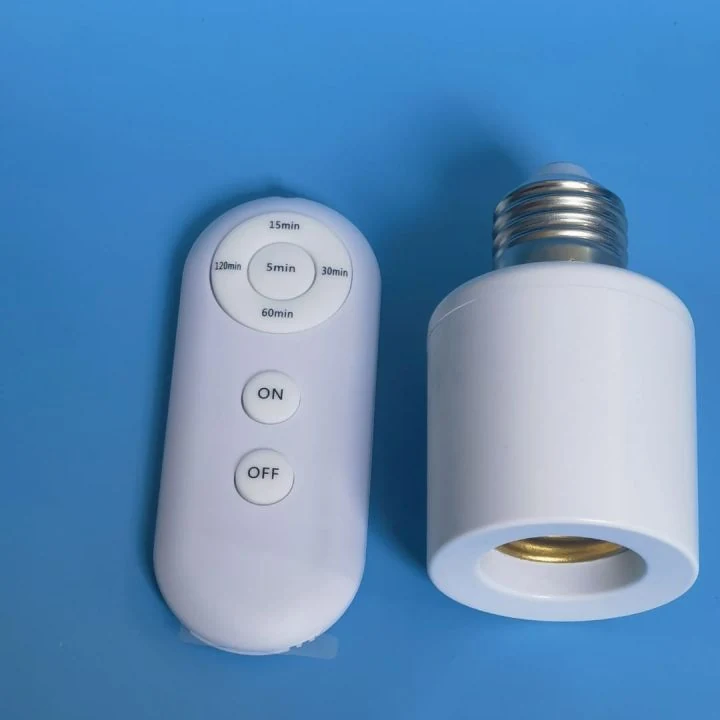 Smart Wireless Remote Control Lamp Holder with Timer Function Universal image 5