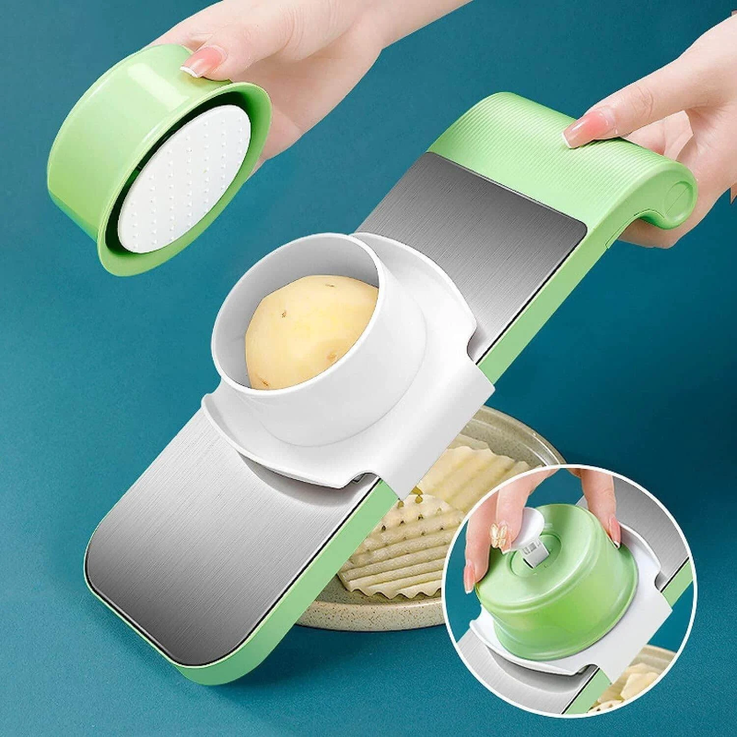 5 in 1 Multifunction Vegetable Cutter and Mandoline Slicer