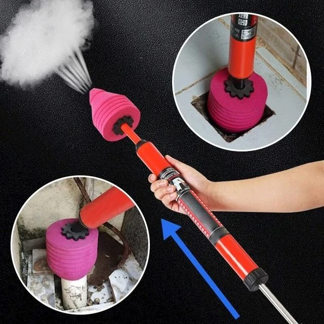 High Pressure Toilet Unblocker Plunger Kit Drain Clog Remover image 5