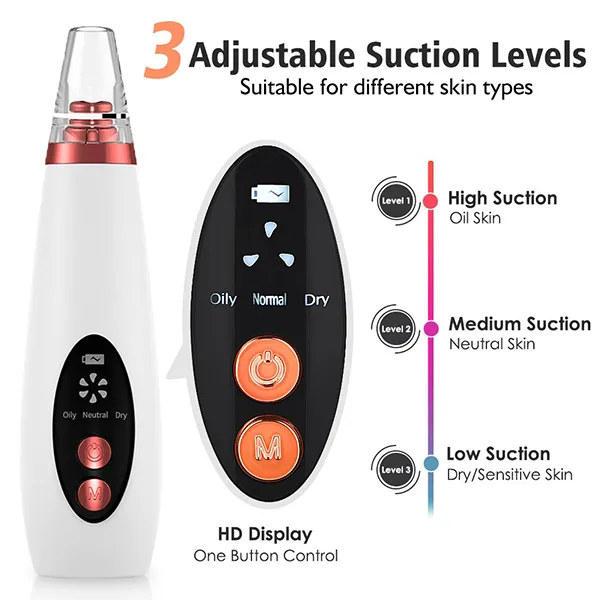 Electric Vacuum Blackhead Remover Machine 6 Suction Head Beauty Machine For Skin Care image 4