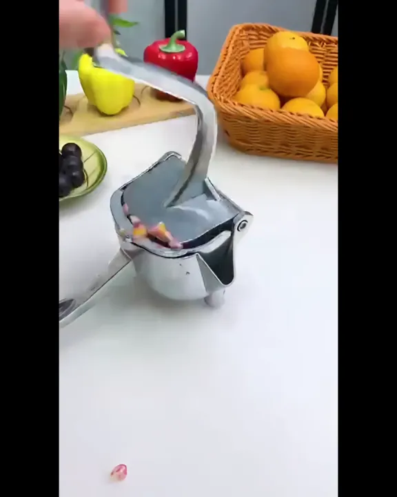 Fruit Press Aluminum Alloy Manual Juicer Heavy Duty Handheld Extractor image 2