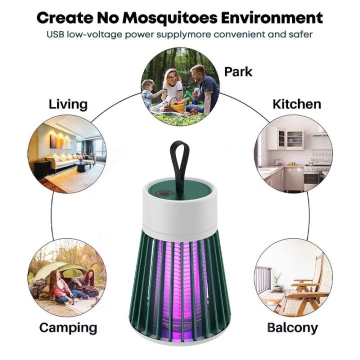 USB Rechargeable Electric Shock Mosquito Killer Lamp image 5