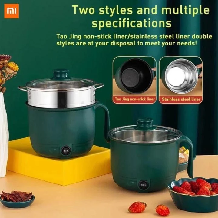 1.8 L Multifunctional Non Stick Mini Rice Cooker and Electric Frying Pan image 4