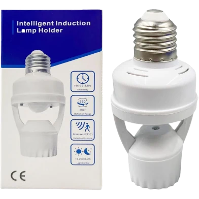 Motion Sensor Bulb Holder Integrated PIR 360 Degrees Intelligent Induction Motion Sensor Lamp Socket