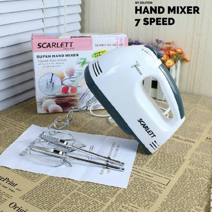 Scarlett Super Hand Mixer Electric Egg Beater and Cake Cream Mixer image 2