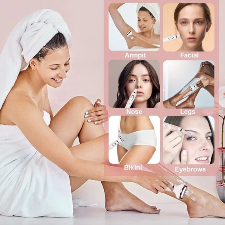 Electric Razor for Women, Portable 4 in 1 Lady Electric Shaver Set image 3