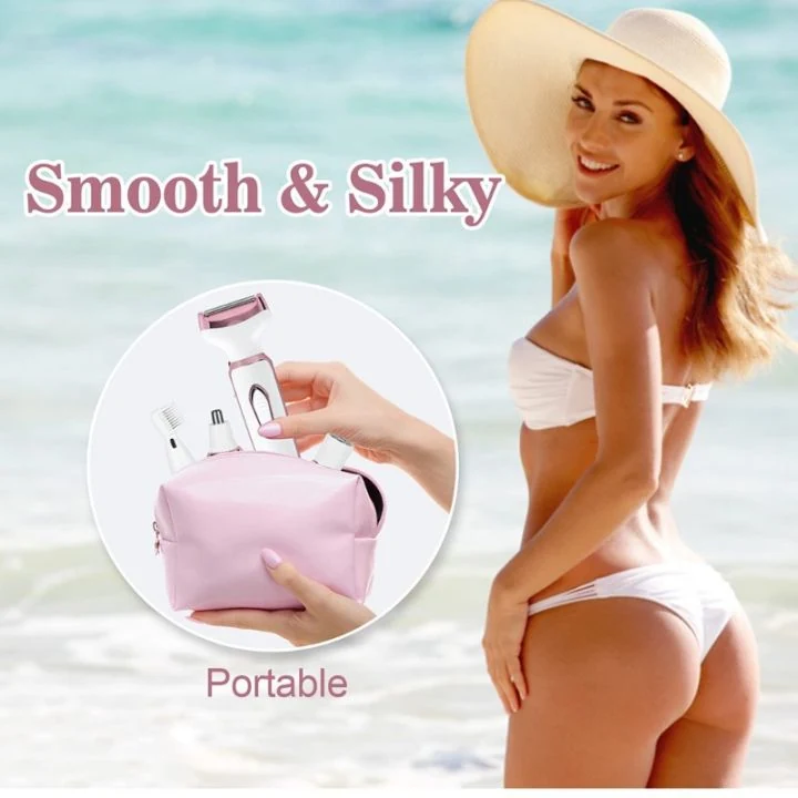 Electric Razor for Women, Portable 4 in 1 Lady Electric Shaver Set image 5