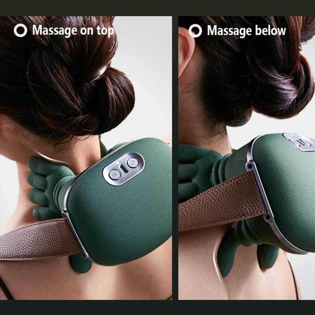 Bionic Heated Massager, Portable Wireless Shiatsu Neck and Back Massager image 4