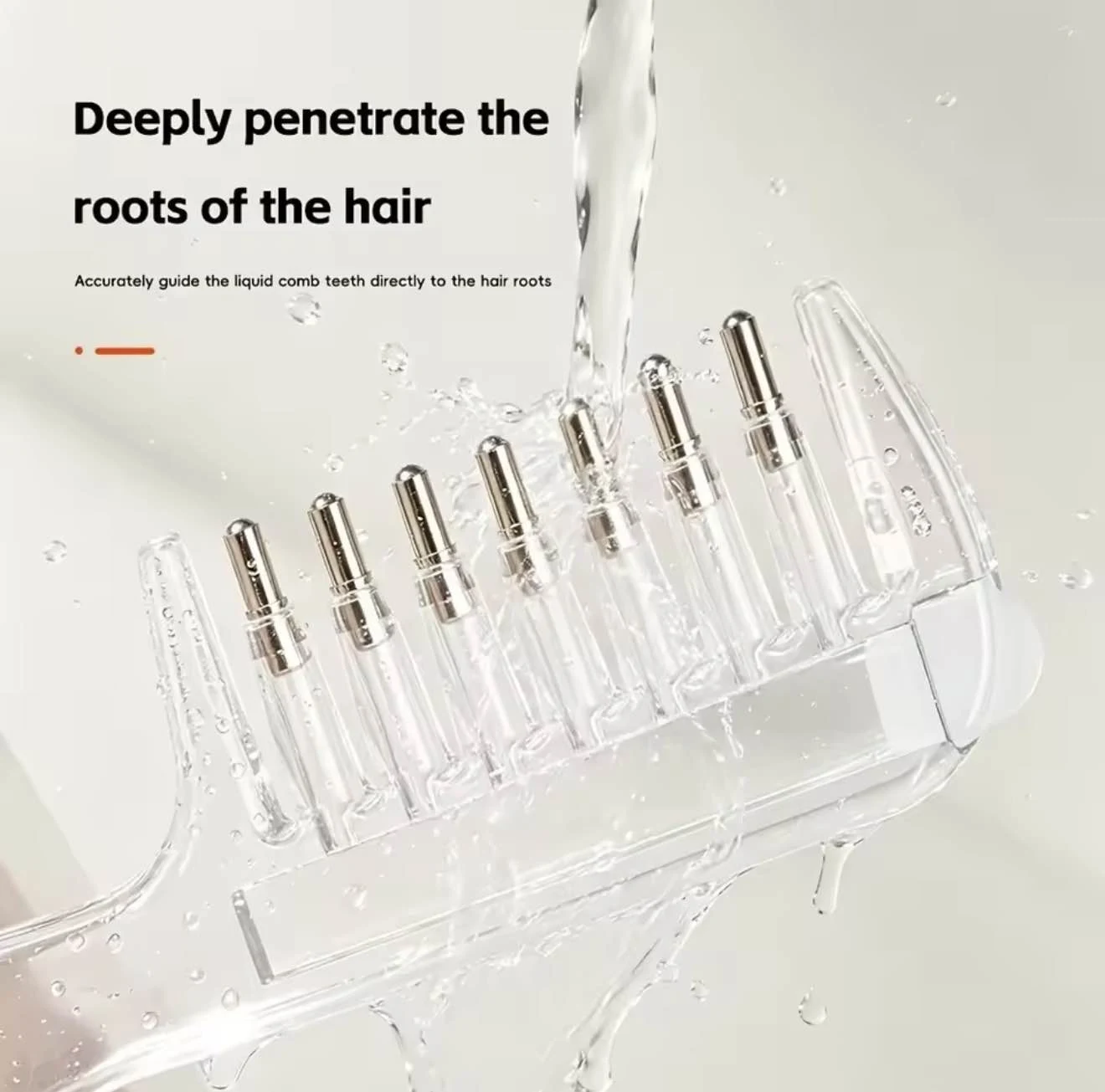Transparent Refillable Essential Oil Hair Comb Applicator image 3