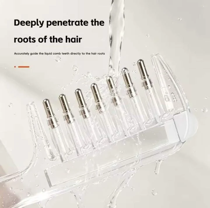 Transparent Refillable Essential Oil Hair Comb Applicator image 8