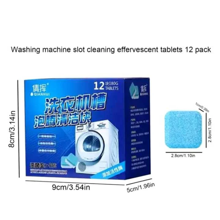 12 Pack Washing Machine Cleaner Tablets for Front Load and Top Load Washers image 4