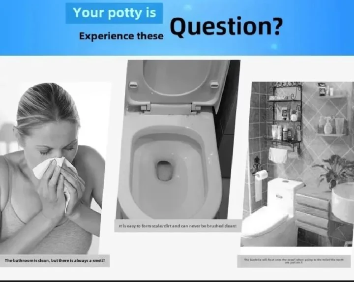 Automatic Toilet Cleaning Tablets Blue Bubble Freshener 10pcs image 5