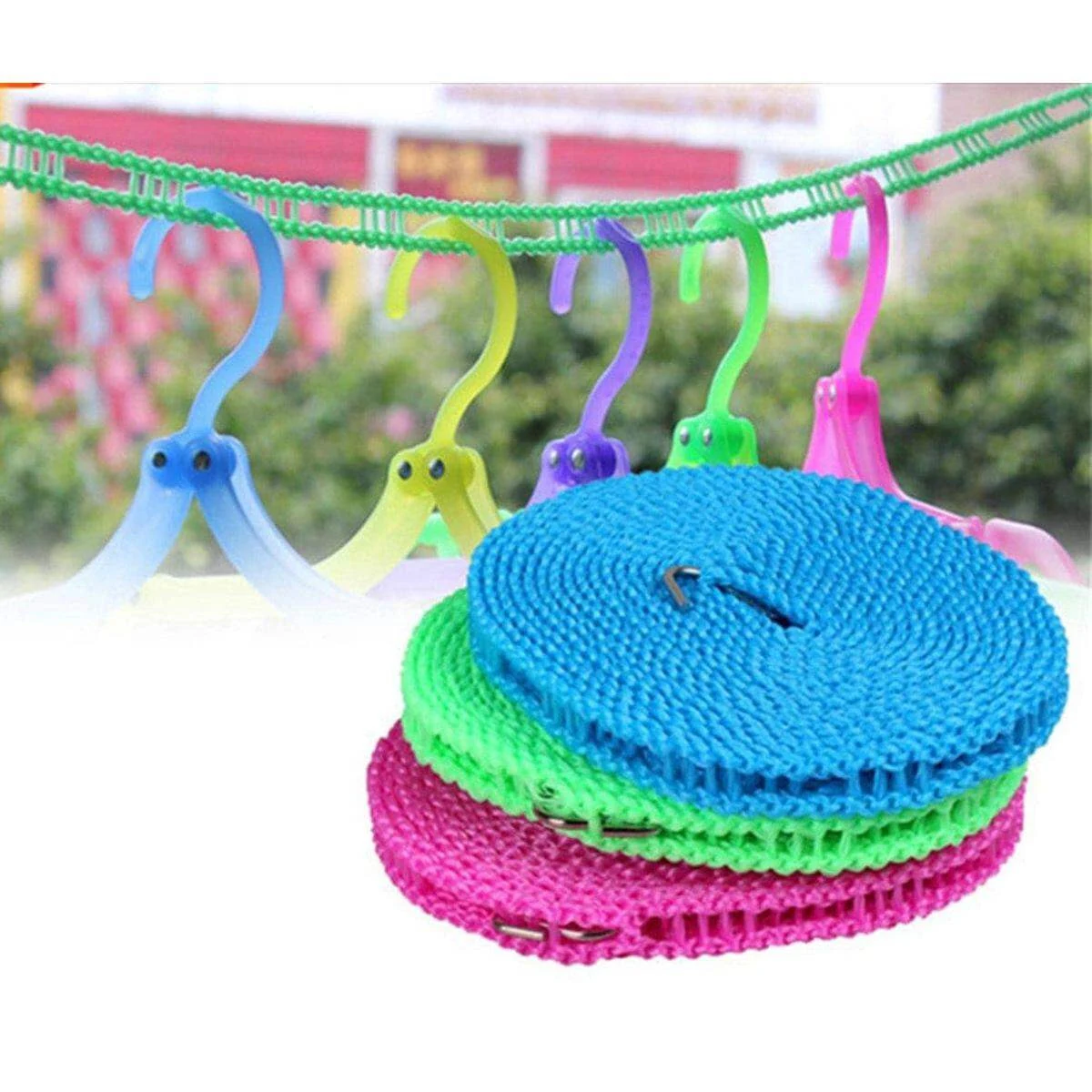 5 Meter Anti Slip Capsline Cloth Hanging Rope Hanger