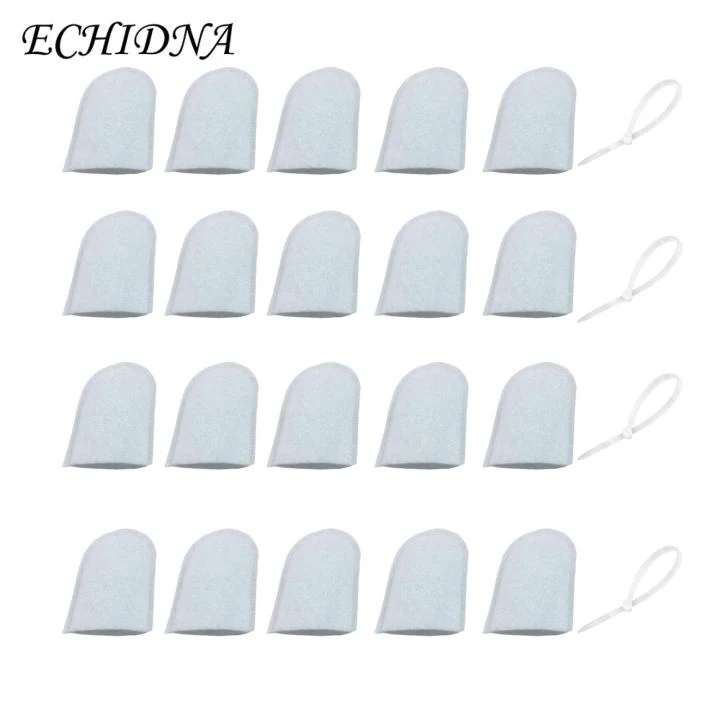 20 pcs Universal Faucet Filter Cotton Bag, Anti Splash Non Woven Tap Water Filter image 2